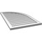 Ekena Millwork Quarter Round Top Right Surface Mount PVC Gable Vent w/ 2"W x 2"P Brickmould Sill Frame, 24"W x 40"H GVPQR24X4003SN - alternate 5